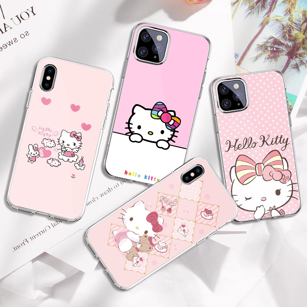 Ốp chống bẩn iphone Hello Kitty bảo vệ camera 5s/6s/7/8plus/se/xr/xs/xsmax/11/12mini/pro/promax - N125