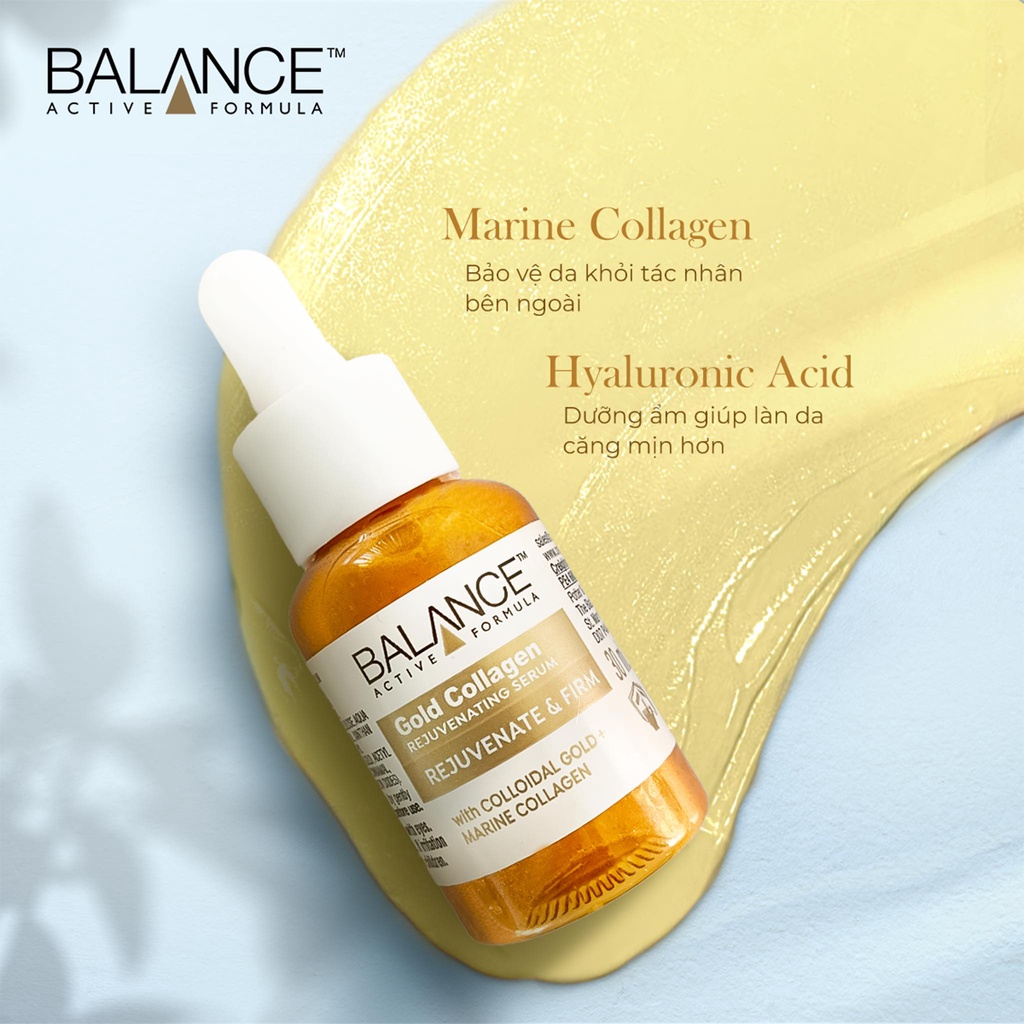 Tinh chất vàng Dưỡng Căng Bóng Da, Ngừa Lão Hóa Serum Balance Gold Collagen Rejuvenating 30ml