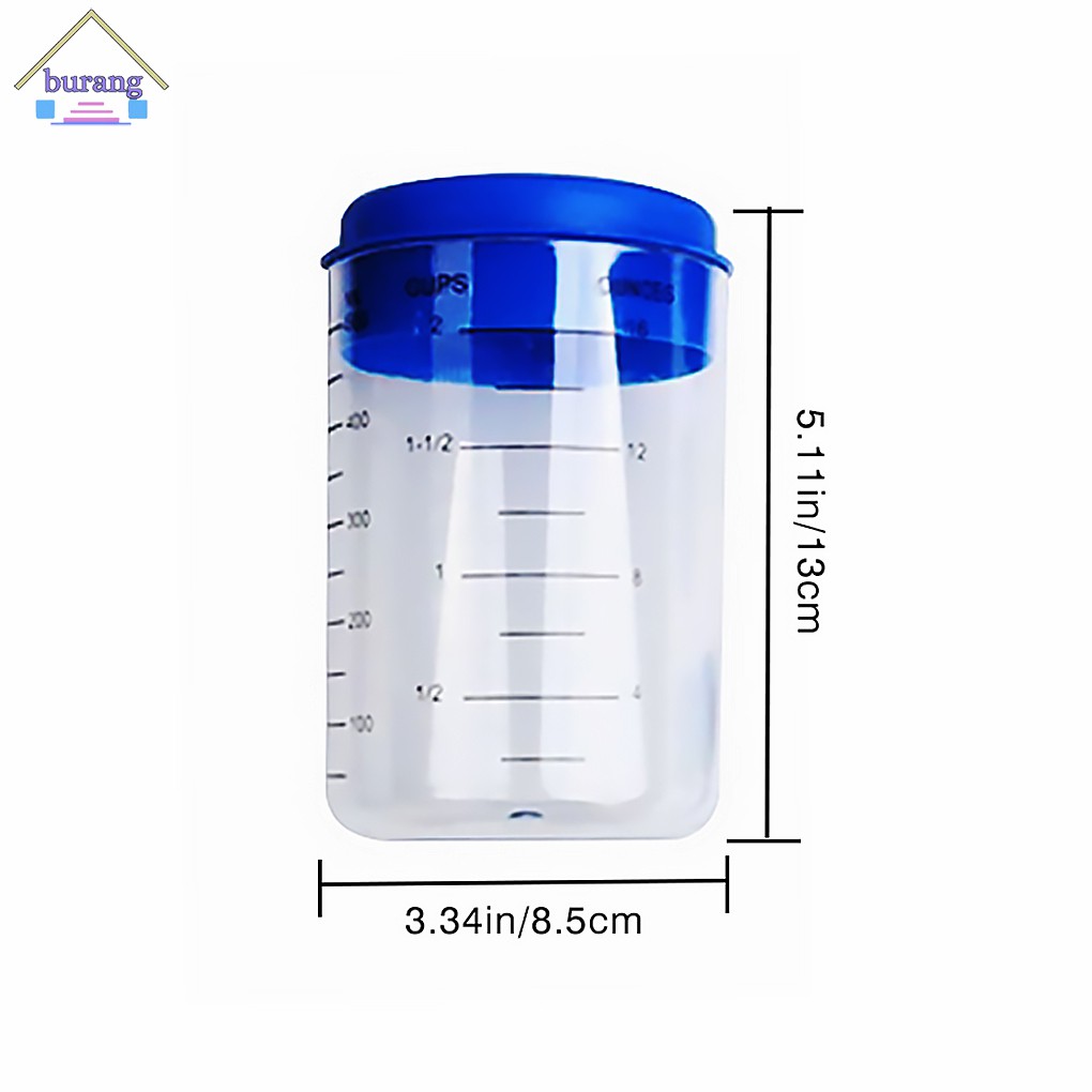 Set 7 Muỗng Đo Lường Bằng Nhựa 500ml