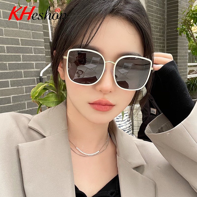 Kính thời trang Bibi Cao cấp gọng vuông tròng lớn, phong cách độc lạ, Kính râm nam nữ