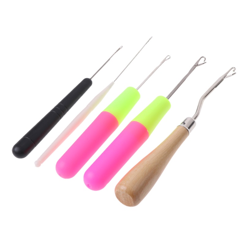 Bộ 5 Kim Nhựa Đan Móc Len Tiện Dụng