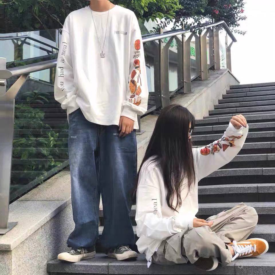 Áo sweater nỉ nam nữ kiểu dáng hàn quốc - Áo nỉ in hình Have you had a meal A00137 | BigBuy360 - bigbuy360.vn