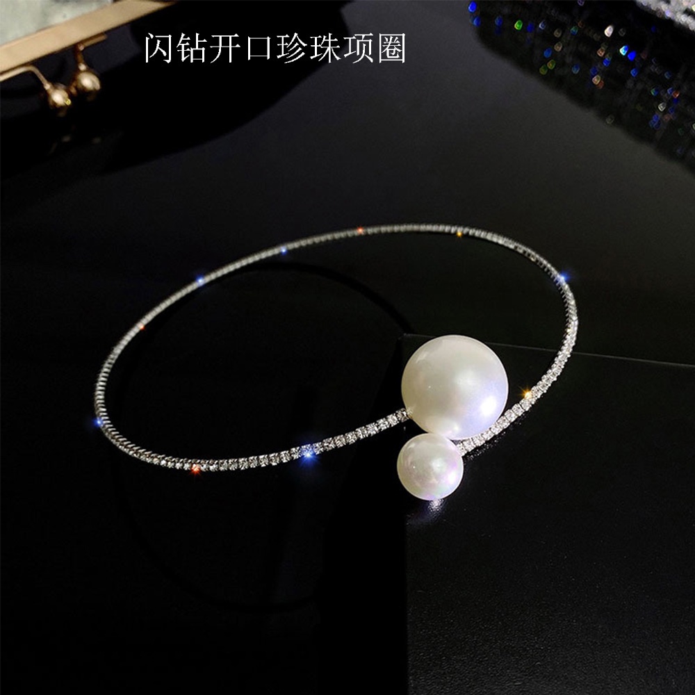 Toàn Bộ Vòng Cổ Hở Đính Ngọc Trai Sang Trọng Cho Nữ