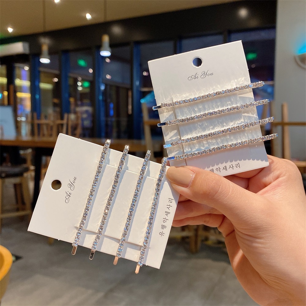 Kẹp tóc mái Idol, kẹp tóc đính đá sáng lấp lánh Filibra - CT060