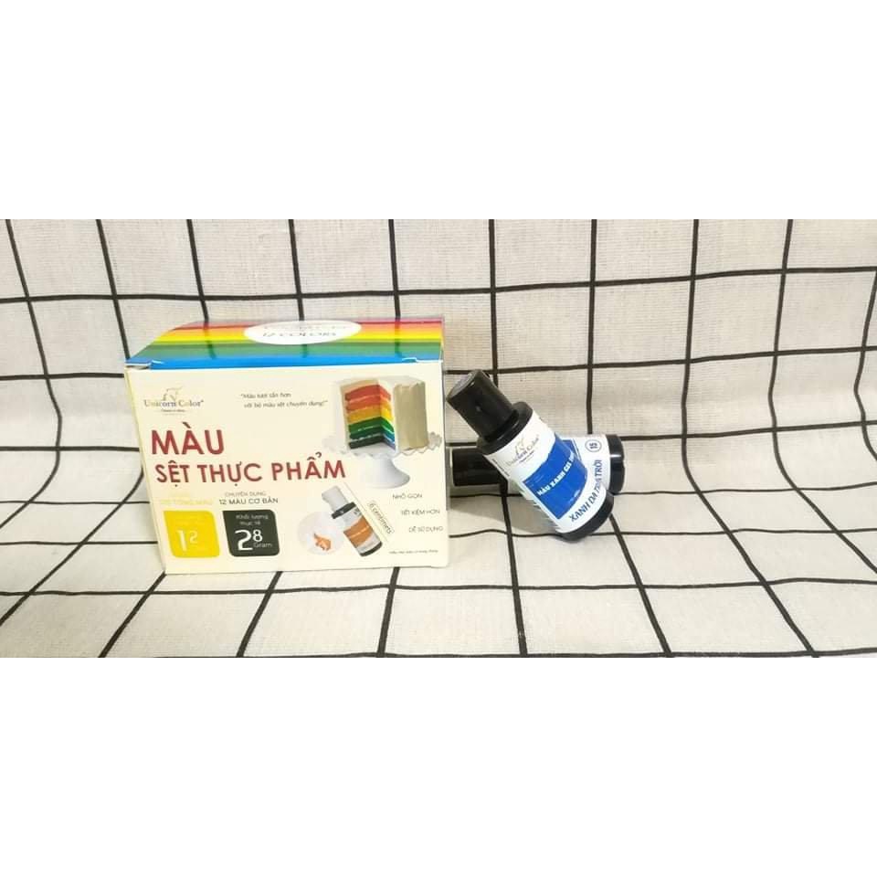 Màu gel thực phẩm Unicorn 28gr  ⚡ GIÁ SỐC ⚡ tạo màu thực phẩm món ăn, thức uống, bánh kẹo