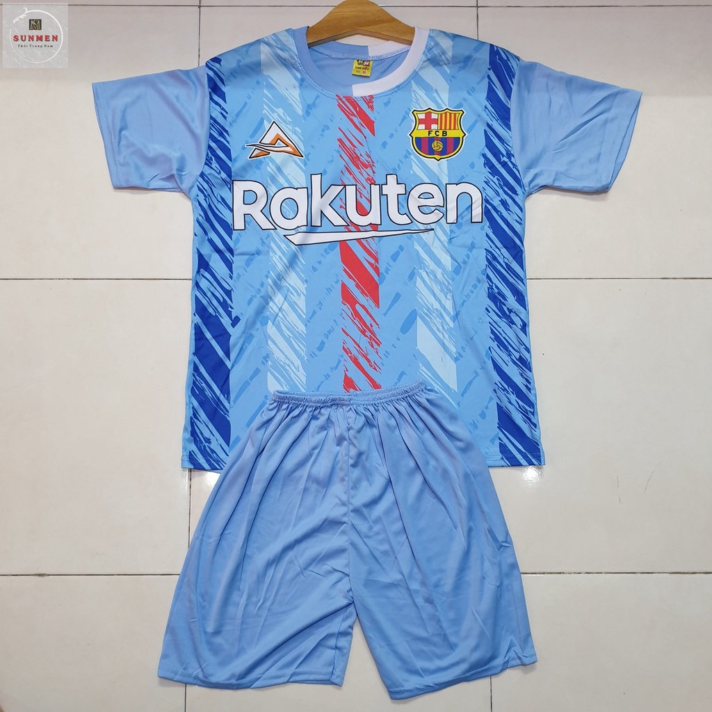 Bộ Quần Áo Thể Thao Trẻ Em,Bộ Đá Bóng Cho Bé Chất Thun Lạnh Co Giãn Thoải Mái Thoáng Mát Nhiều Mẫu Mã Size Từ 18-45kg