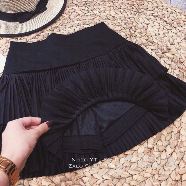 Chân váy xếp ly 2 tầng cho nữ | BigBuy360 - bigbuy360.vn