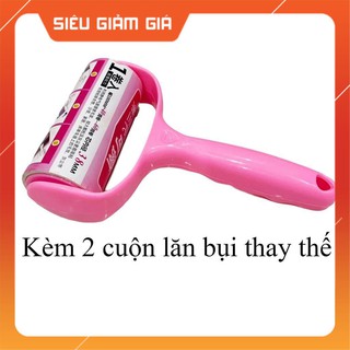 Cây Lăn Bụi Làm Sạch Quần Áo, Ga Giường, Sofa, Lông Chó Mèo (tặn 2 cuộn dự phòng)