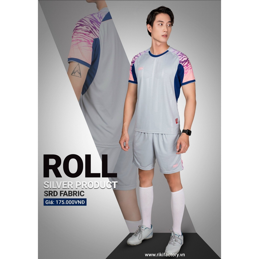 Bộ Quần Áo Đá Bóng Không Logo Riki Roll