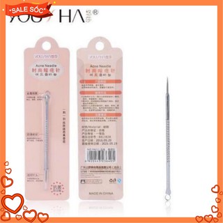 Cây nặn mụn 2 đầu Yousha acne needle