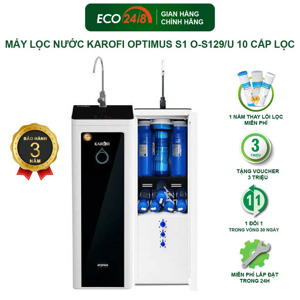 Máy Lọc Nước KAROFI Optimus S1 O-S129/U 10 Cấp Lọc