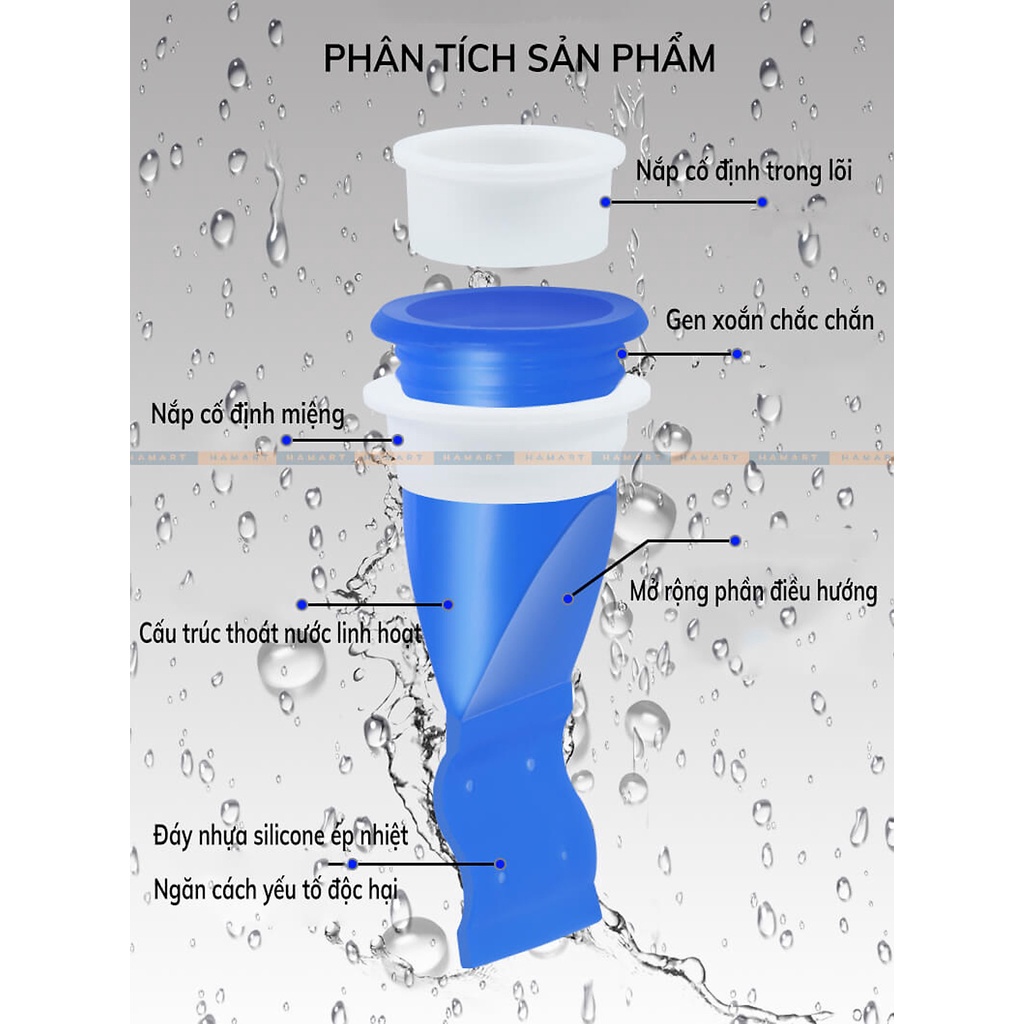 B243_Nắp bịt ống cống/ nắp chặn mùi hôi cống/ ngăn chặn côn trùng tiện ích