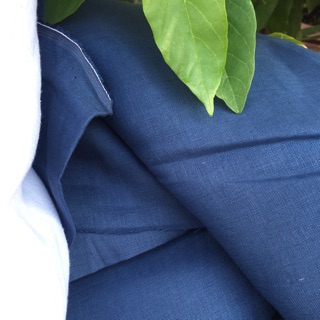Vải linen tưng premium màu xanh đá 5