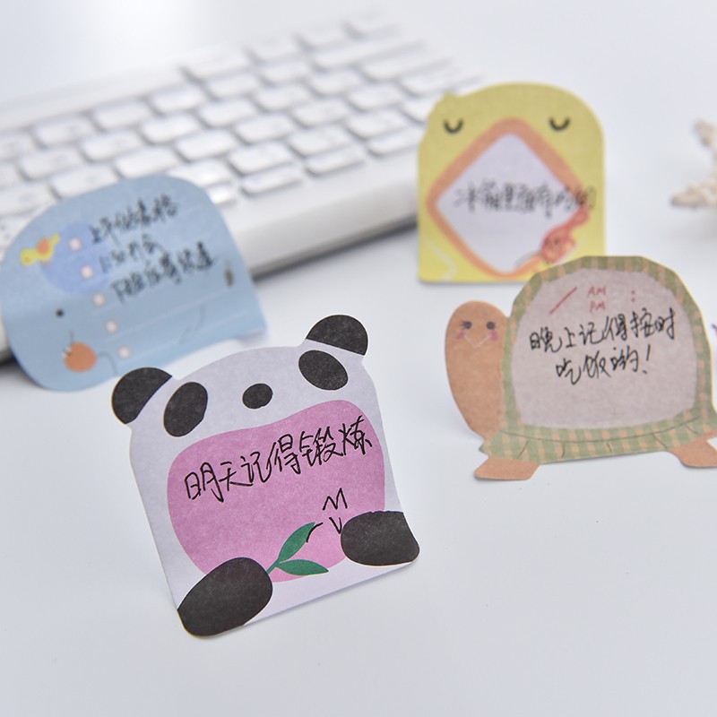 Giấy Note Động Vật Xinh Xắn (20 tờ) - Giấy Note Sticky Trang Trí Sổ/ Góc Học Tập DUASHOP