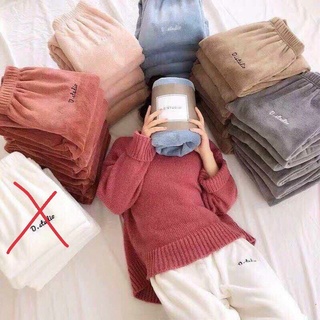 Quần nỉ bông nữ lông cừu siêu ấm