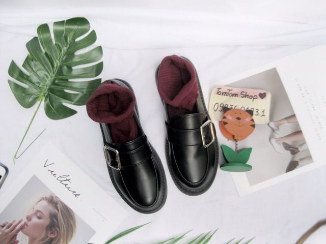 [CÓ SẴN] - Giày Oxford ulzzang khóa lệch 3 màu - CÓ CLIP - ảnh thật | BigBuy360 - bigbuy360.vn