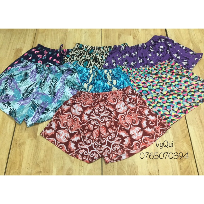 Quần đùi nữ mặc nhà chất thun lạnh co giãn | Quần bơi nữ | BigBuy360 - bigbuy360.vn