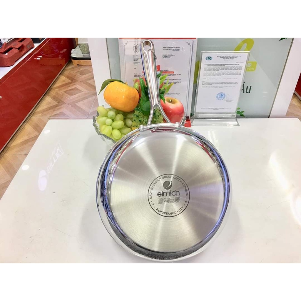 Chảo inox đáy từ elmich đáy liền trimax 20cm 24cm 26cm 28cm mã sản phẩm 2353737 chảo xào chảo rán