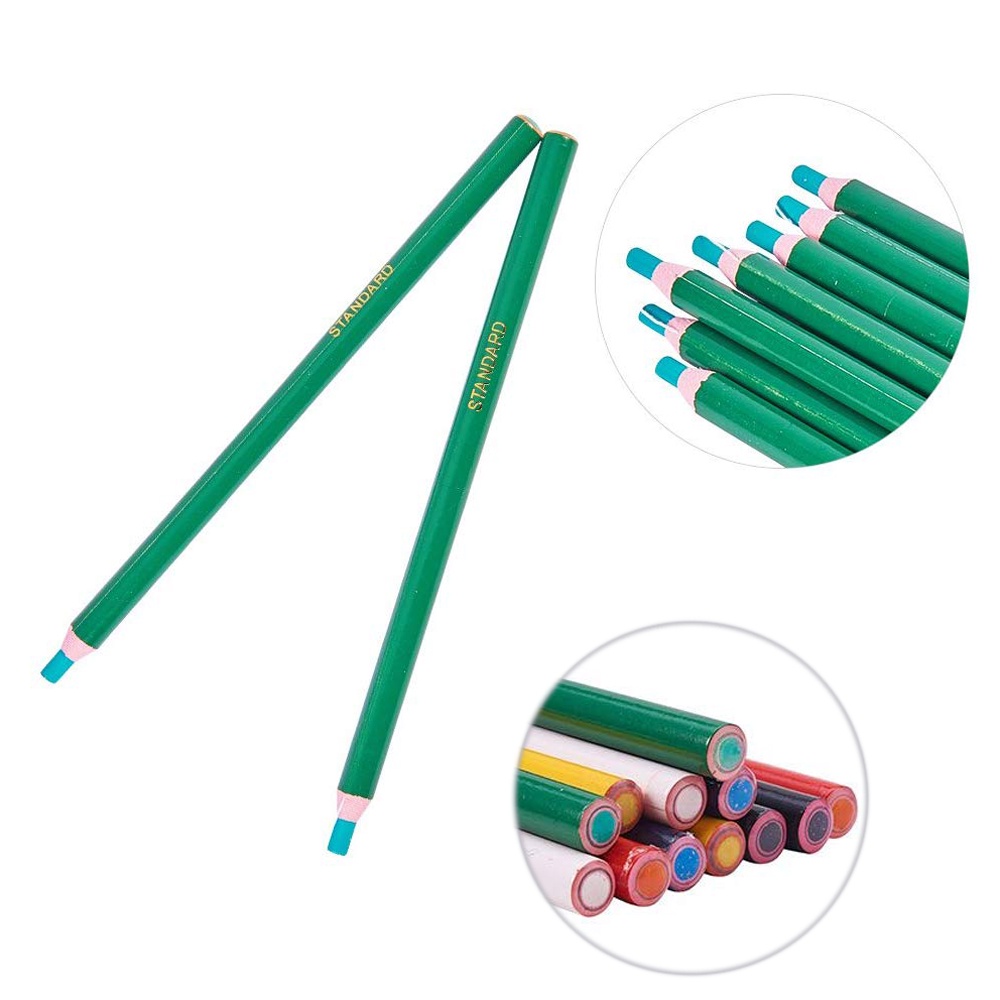 Bộ 12 Bút Phấn Đánh Dấu Vải Không Cắt Nhiều Màu Sắc Dành Cho Thợ May Quần Áo