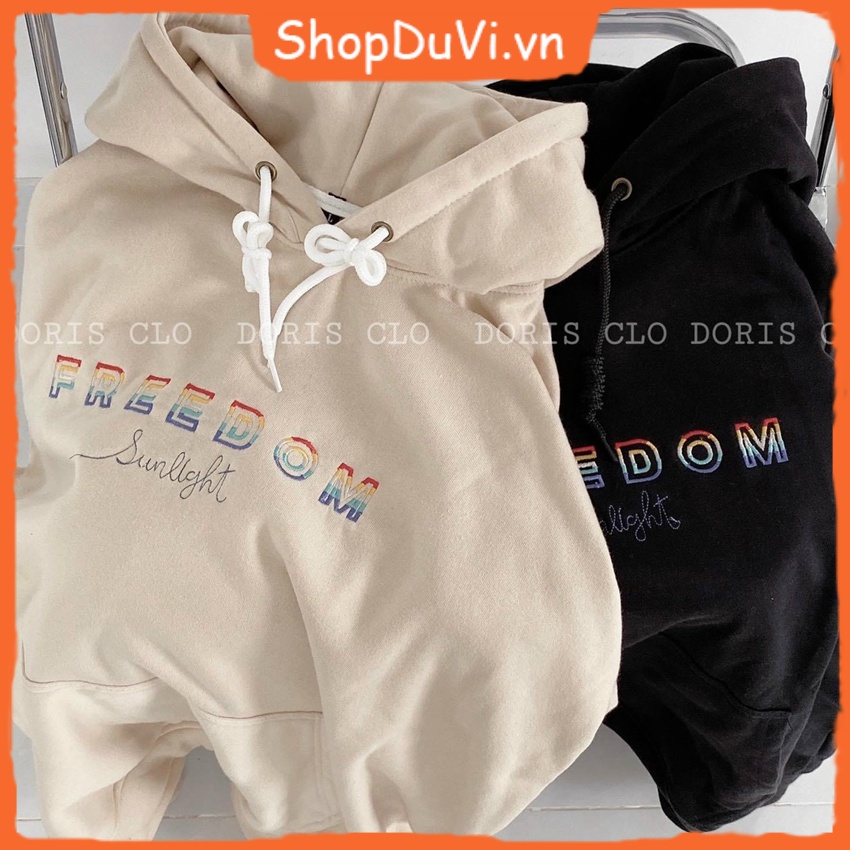 Áo Hootdie Nỉ Nón Có Khoen FREE Fomr Rộng Tay Daif