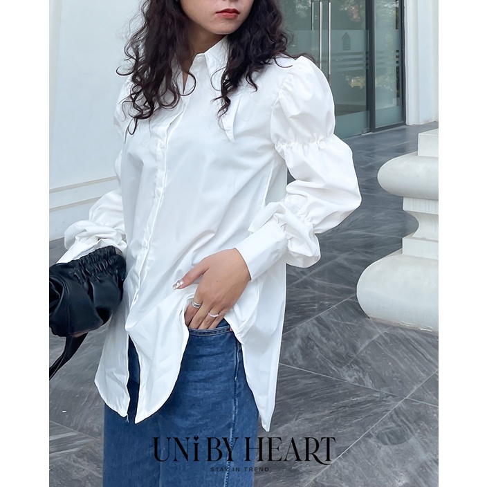 Áo sơ mi nữ Milly Shirt SMI006 thiết kế tay bồng trendy, thời trang - Uni By Heart