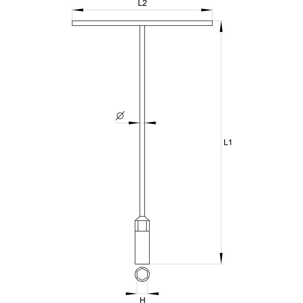 Điều xiết ốc chữ T loại dài Yato 8mm -19mm YT-1571