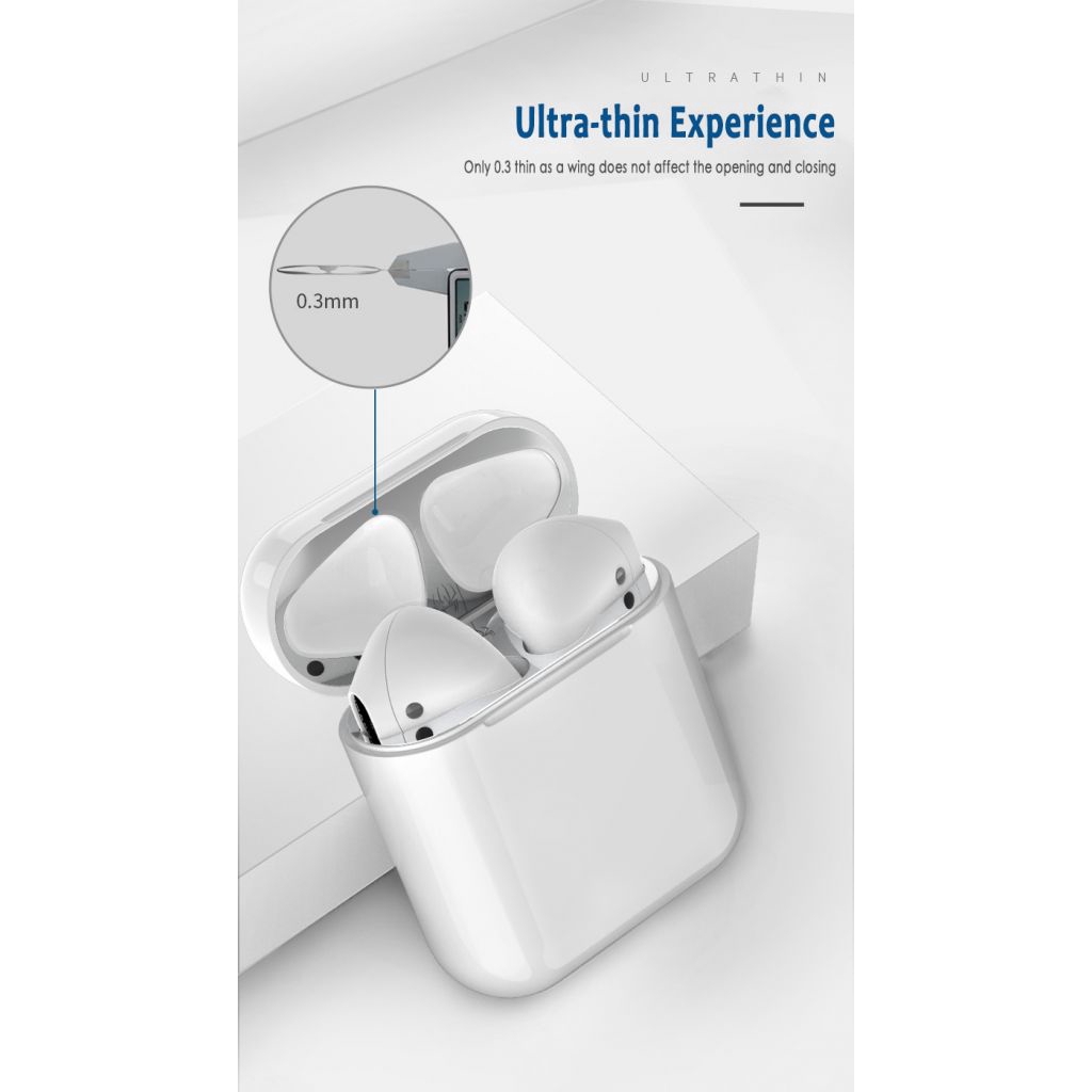 Miếng dán bảo vệ chống bụi/rơi vỡ bằng kim loại siêu mỏng cho AirPods | BigBuy360 - bigbuy360.vn