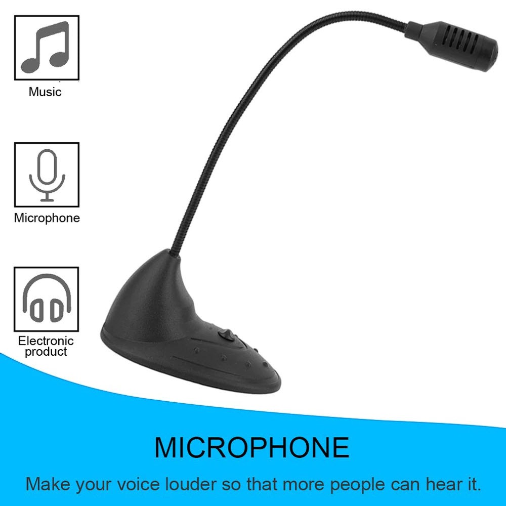 Microphone T-21 Dùng Cho Máy Tính Để Bàn - Máy Laptop - Học Trực Tuyến Và Hội Nghị - Máy tính 2T