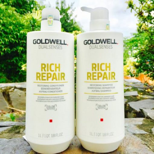 Cặp gội xả Goldwell siêu chữa trị tóc Dualsenses rich 1000ml