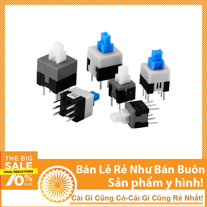Nút Nhấn 6 Chân Nhấn Nhả Nhiều Kích Thước