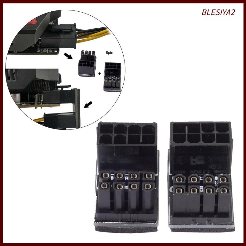 Bộ 2 Đầu Nối Nguồn GPU Góc 180 Độ Cho Thẻ Đồ Họa Để Bàn