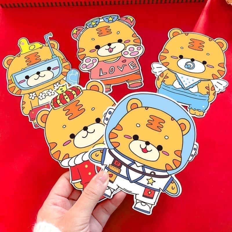 LOẠI DÀY -  Bao lì xì chibi chipi lì xì hoạt hình tết nhâm dần 2022 mới cao cấp đẹp độc lạ