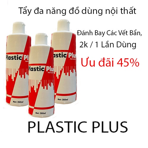Kem Tẩy Đồ Dùng Nội Thất Đa Năng Plastic Plus 350ml - Chuyên Gia Đánh Bay Các Vết Ố Bẩn Tường, Đồ Dùng Nội, Ngoại Thất