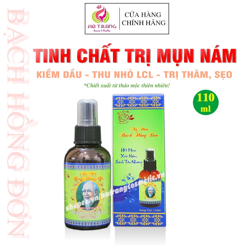 Tinh Chất Tái Tạo Bạch Hồng Đơn 110ml - Ngăn ngừa Mụn Nám - Xóa Thâm - Sáng Da - Kiềm Dầu
