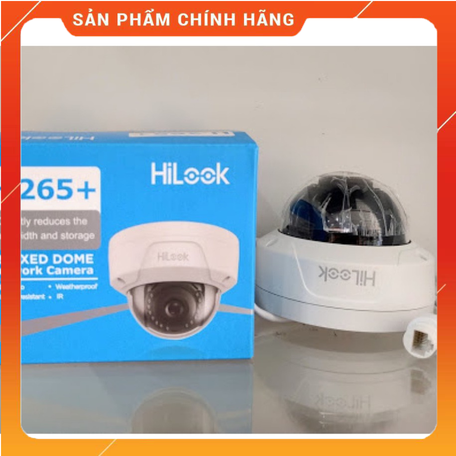 Camera IP Dome hồng ngoại 2.0 Megapixel HILOOK IPC-D121H - Hàng chính hãng