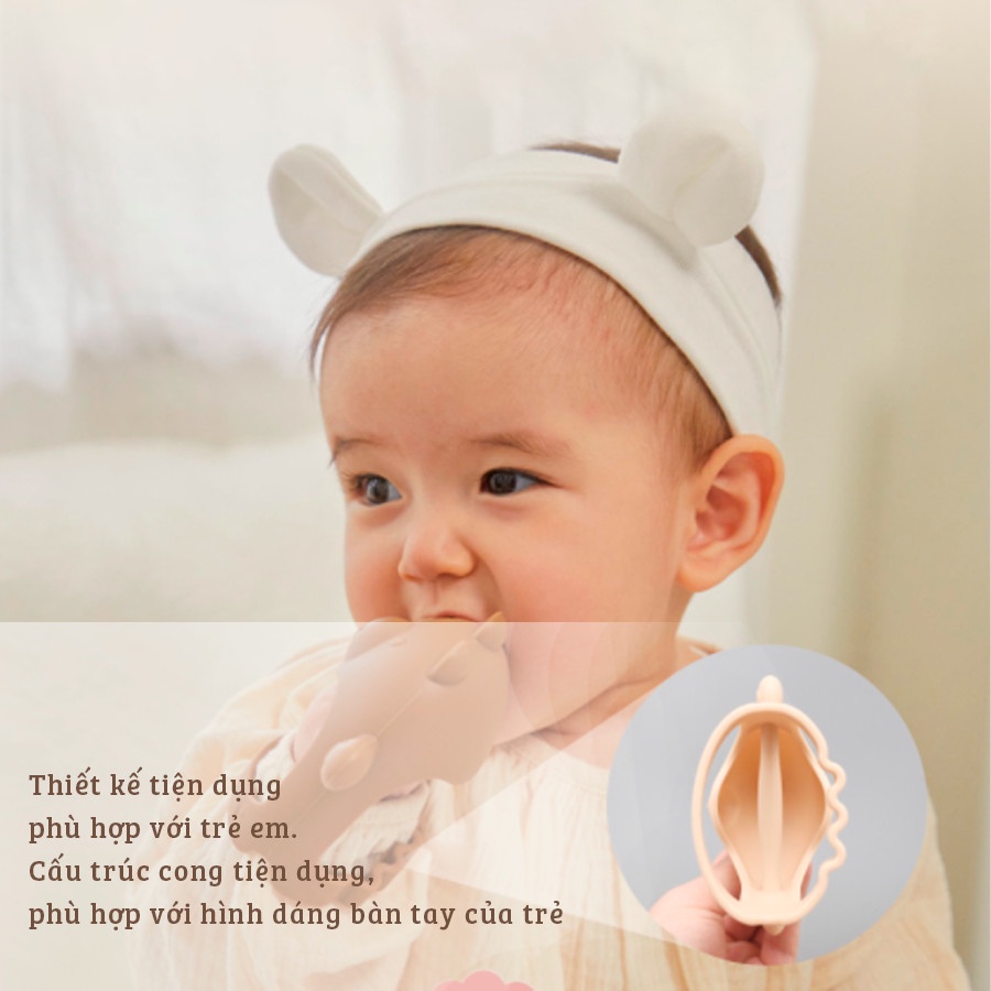 Gặm Nướu Silicon Cầm Tay Hình Gấu Chính Hãng TGM Teddy Glove Wrist Teether, Gặm nướu Eco silicone TOBE Chính Hãng