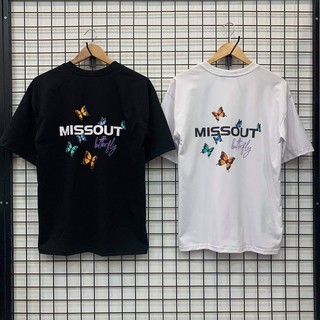ÁO THUN MISSOUT BƯỚM UNISEX (ĐEN, TRẮNG)