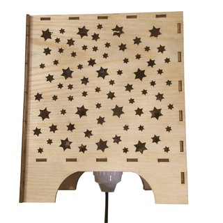 Đèn Gỗ DIY 050 decor trang trí