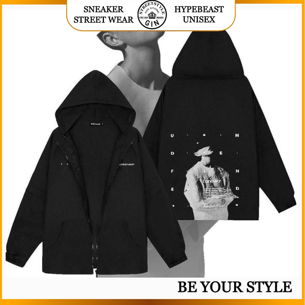 Áo khoác dù form rộng unisex - Gin store