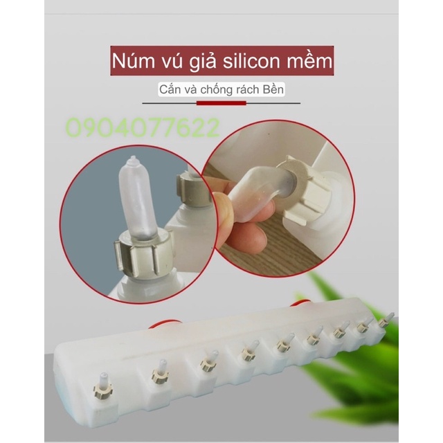 BÌNH BÚ HEO CON BÒ DÊ CỪU CHỐNG SẶC 9 núm bú - bình bú 9 vú