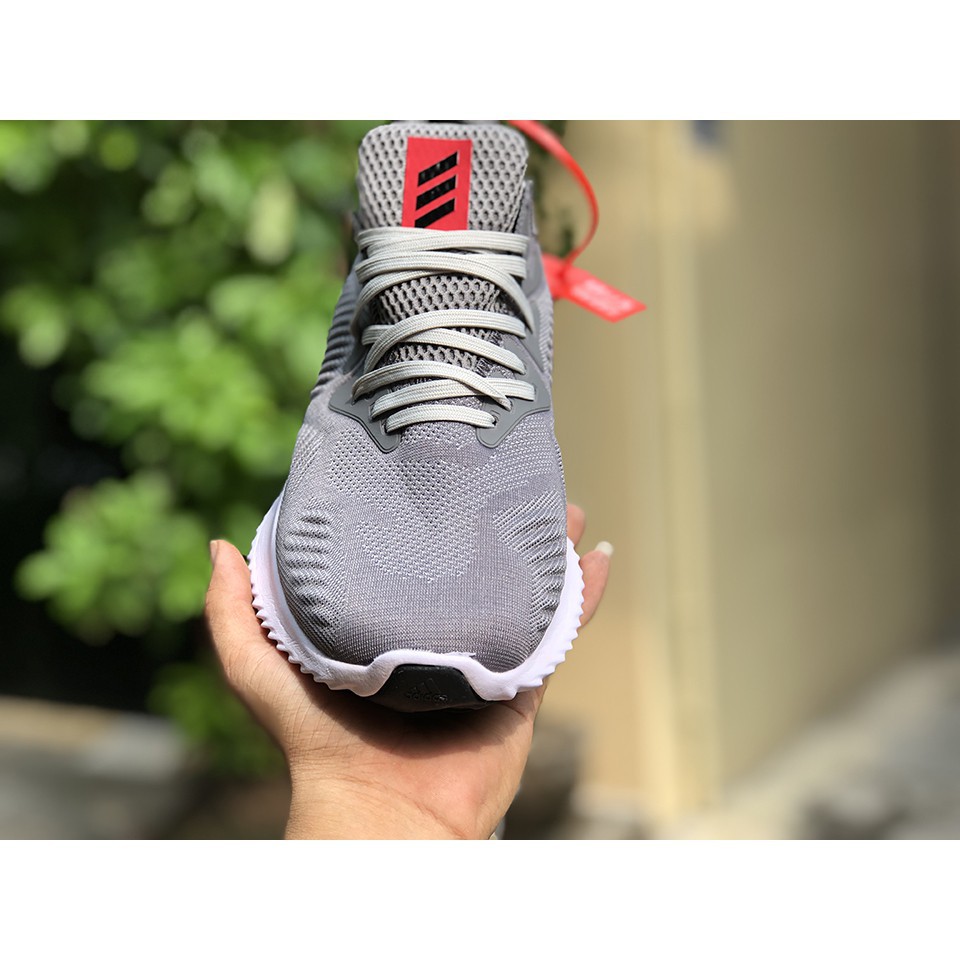 Giày Thể Thao Nam🎁FREESHIP🎁 Giảm Ngay 20K Khi Nhập [ GIÀY ALPHA ] Giày Nam ALPHA Xám Đỏ Cao Cấp | BigBuy360 - bigbuy360.vn