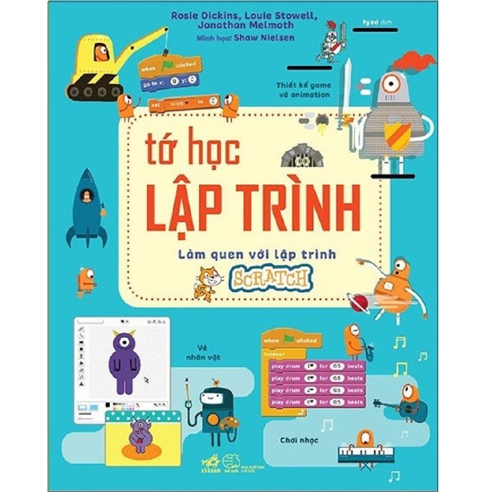 Sách - Combo 2 cuốn: Tớ Học Lập Trình - Làm Quen Với Lập Trình Scratch- Làm quen Với Python