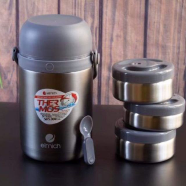 Bình đựng thức ăn giữ nhiệt Elmich 3128- 1800ml BÌNH ELMICH 3128