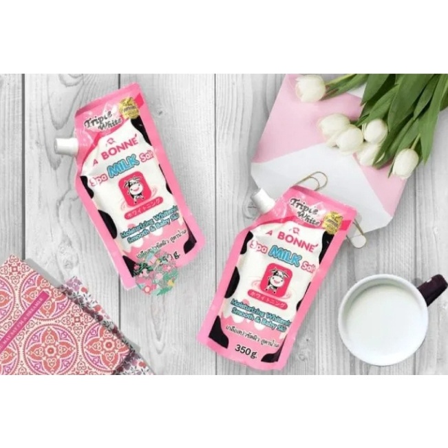 Muối Tắm Trắng Da Sữa Bò Spa Milk Salt Bonne’ Thái Lan - XINH COSMESTIC
