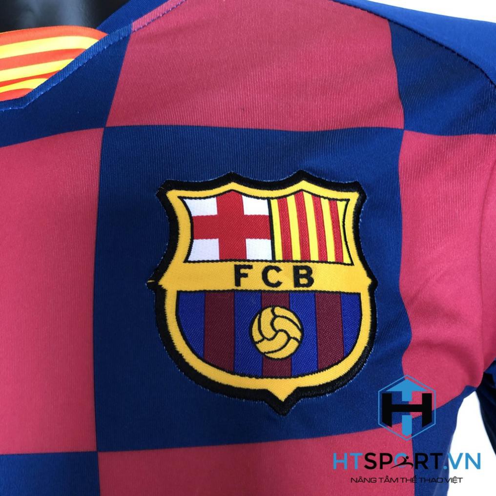 6/6 Áo CLB Barcelona Thun Lạnh Cao Cấp Chính Hãng, Áo đấu Barca Xanh Đỏ Đá banh ྇