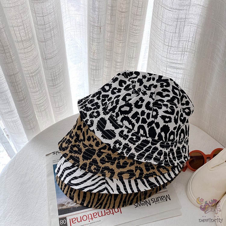 Mũ Tai Bèo Họa Tiết Da Báo / Ngựa Vằn Cá Tính Cho Bé