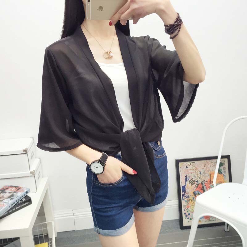 Áo khoác kimono trơn cực xinh N25100