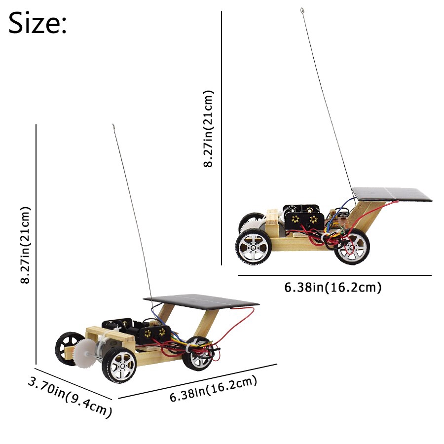 Bộ mô hình lắp ráp xe hơi năng lượng mặt trời bằng gỗ dành cho bé