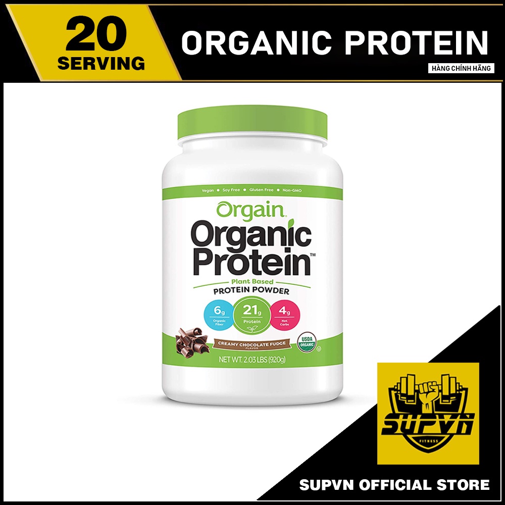 Orgain Organic Protein 920g - Sữa Protein hữu cơ, đạm thực vật Orgain Organic Plant Based Protein Powder