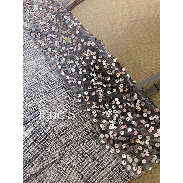 Jane Đầm dây viền vảy kim tuyến Hàn Quốc ẢNH THẬT CUỐI C366